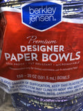 Berkley Jensen Premium Designer Paper Bowl 20 oz 150 count lunch chili ice cream