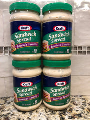 4 JARS Kraft Sandwich Spread Relish 15 oz. Jar Mayonnaise Mayo Burger