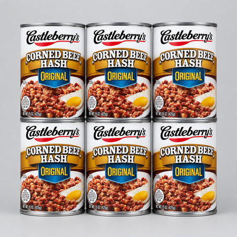 12 CANS Castleberry's Original Corned Beef Hash 15 oz Can Egg Sandwich