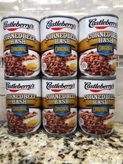 6 CANS Castleberry's Original Corned Beef Hash 15 oz Can Egg Sandwich Stew