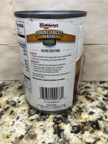 12 CANS Castleberry's Original Corned Beef Hash 15 oz Can Egg Sandwich