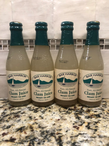 FOUR BOTTLES Bar Harbor Clam Juice 8 oz seafood soup chowder Bloody Mary