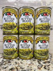 6 CANS Margaret Holmes Southern Style Tiny Butter Beans 15 oz Can Lima