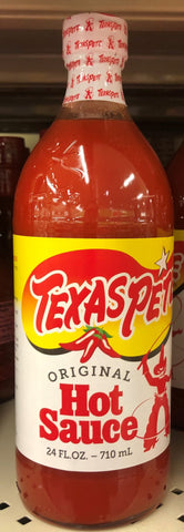 Texas Pete Hot Sauce Pepper Wing 24 oz Bottle Tabasco Chili Vinegar Eggs Grits