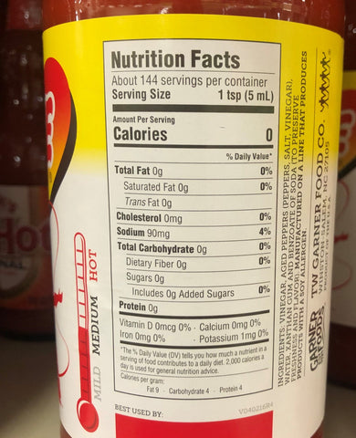 2 Bottles of Texas Pete Hot Sauce Pepper Wing, 24 oz