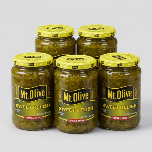 6 Jars of Mount Olive Sweet Pickle Relish, 24 oz