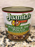 4 Cans of Juanita's Pozole De Pollo Chicken & Hominy Soup, 25 oz