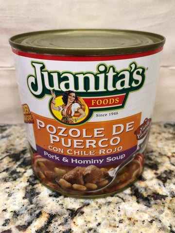 4 CANS Juanitas Pozole de Puerco Pork & Hominy Soup 29.5 oz Stew FREE SHIP