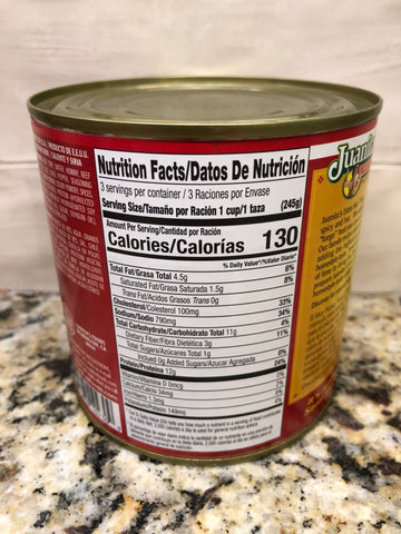 4 Cans Juanita's Extra Hot Menudo 25 oz