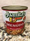 4 CANS Juanita's Menudo 25 oz Soup Tripe Bone Stock Hominy FREE SHIP