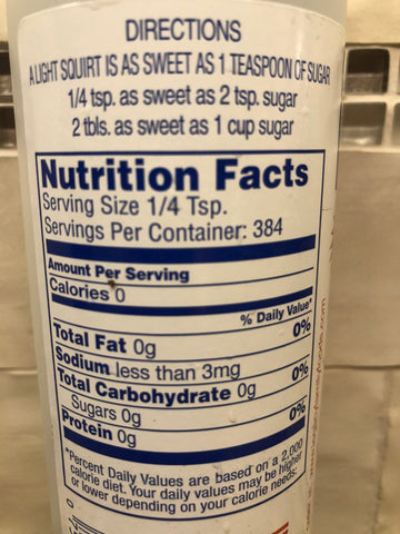 BOTTLE of Smoky Mountain No Calorie Sweetener 16 Oz Zero Sugar Substitute Keto