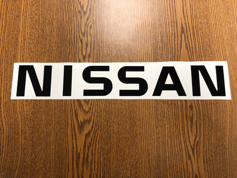 Black Tailgate Sticker Decal for 86-98 Nissan HardBody D21 Pickup Truck Emblem