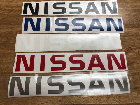 White Tailgate Sticker Decal for 86-98 Nissan HardBody D21 Pickup Truck Emblem