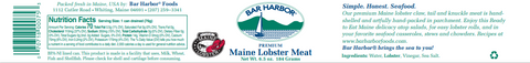 6 CANS Bar Harbor Premium All-Natural Whole Maine Lobster Meat 6.5 oz Can