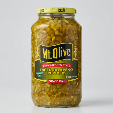 Mount Olive Diced Jalapeno Peppers 32 oz