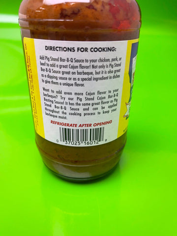 3 Bottles of Pig Stand Cajun Style Bar-B-Q BBQ Sauce, 16 oz