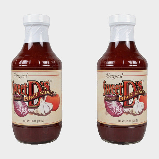 2 Bottles of Sweet D's Original Barbecue Sauce, 18 oz