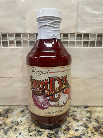 3 BOTTLES Sweet D's Original Barbecue BBQ Sauce 18 oz Ribs Pork