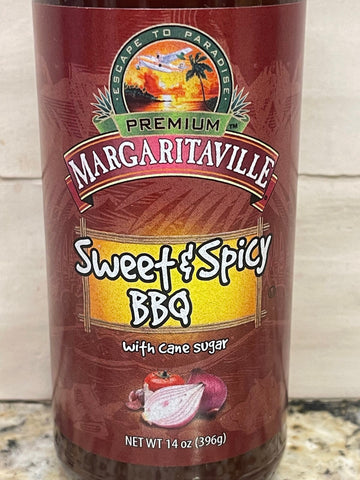 3 BOTTLES Margaritaville Sweet & Spicy BBQ Sauce 17.5 oz Barbecue