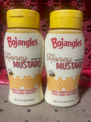 2 BOTTLES Bojangles Honey Mustard Dipping Bo Sauce Chicken Dressing Wing