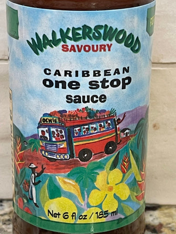 2 BOTTLES Walkerswood One Stop Savoury Sauce 6 oz Hot & Savory Sauce