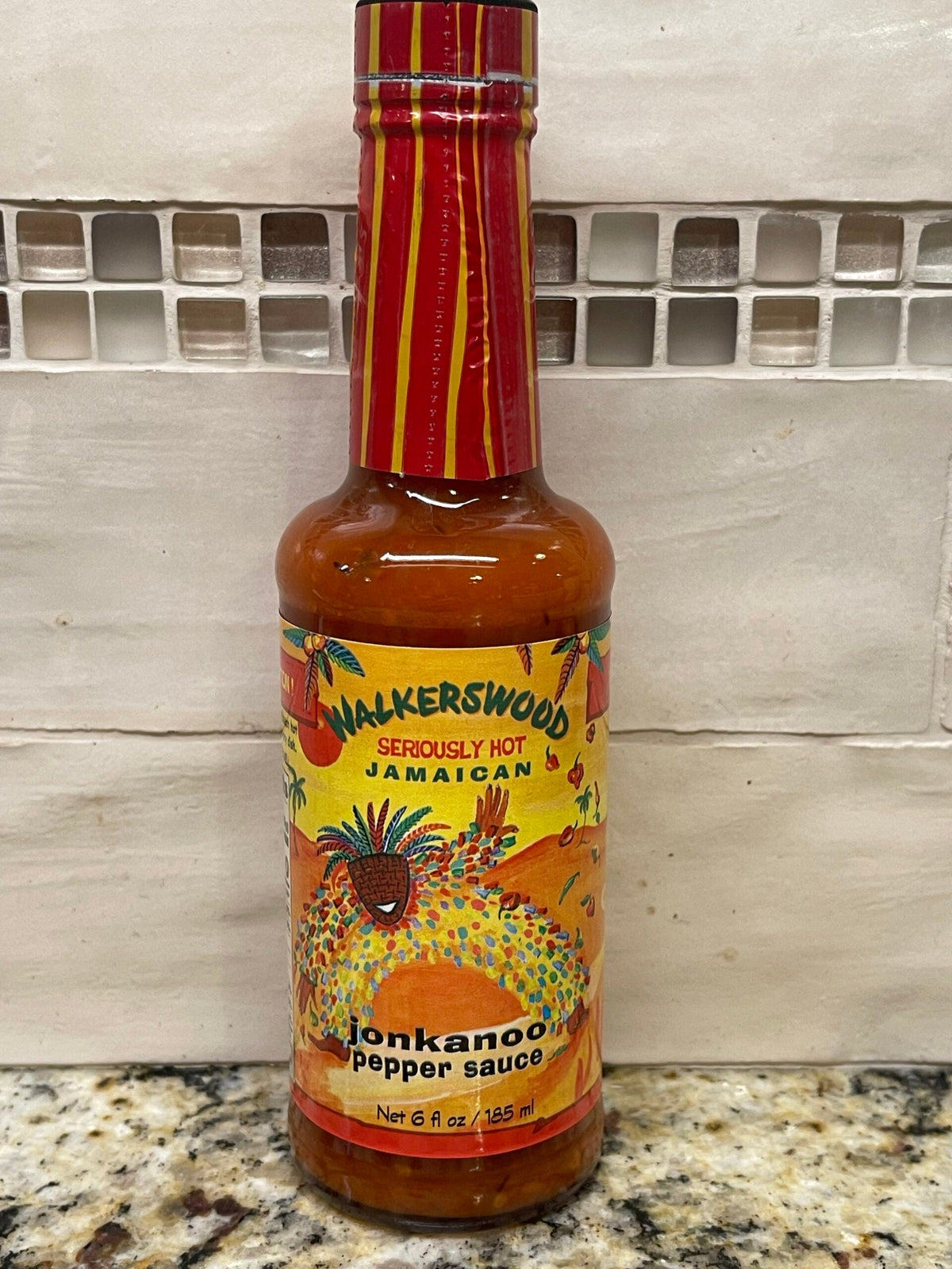 2 Bottles of Walkerswood Seriously Hot Jamaican Jonkanoo Pepper Sauce, 6 oz