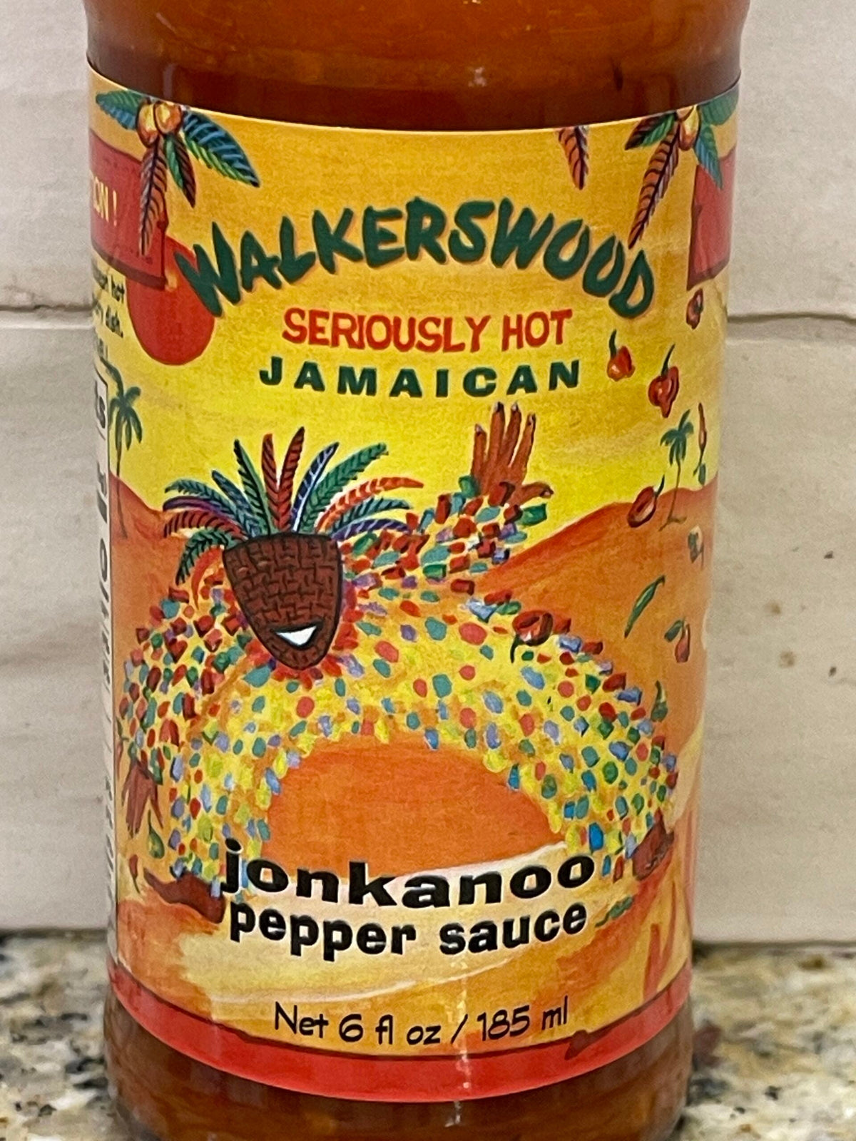 2 Bottles of Walkerswood Seriously Hot Jamaican Jonkanoo Pepper Sauce, 6 oz