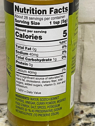 2 BOTTLES Grace Caribbean Curry Scotch Bonnet Hot Pepper Sauce 4.8 oz Jamaican