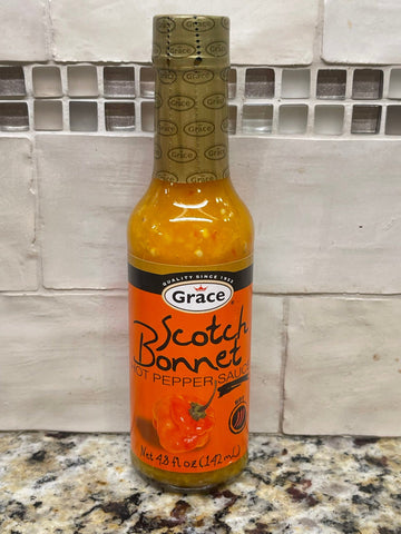 2 Bottles of Grace Scotch Bonnet Hot Pepper Sauce, 4.8 oz