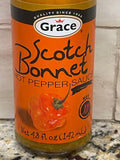 2 Bottles of Grace Scotch Bonnet Hot Pepper Sauce, 4.8 oz