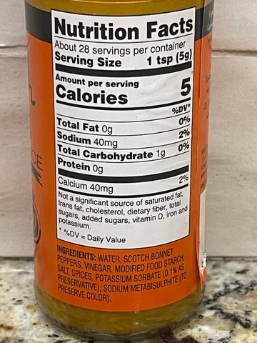 2 Bottles of Grace Scotch Bonnet Hot Pepper Sauce, 4.8 oz
