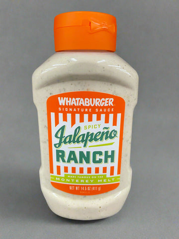 2 BOTTLES Whataburger Jalapeno Spicy Ranch 14.5 oz Monterey Melt