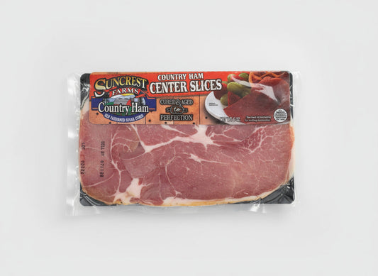 Suncrest Farms Old Fashioned Cured Country Ham Center Slices Pork NC