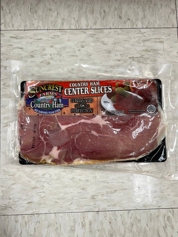 Suncrest Farms Old Fashioned Cured Country Ham Center Slices Pork NC