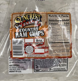 Suncrest Farms Old Fashioned Cured Country Ham Chips NC 8 oz Pork
