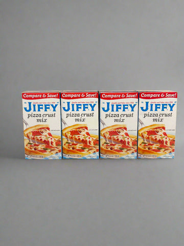 4 Boxes America's Favorite Jiffy Pizza Crust Mix 6.5 Oz Dough