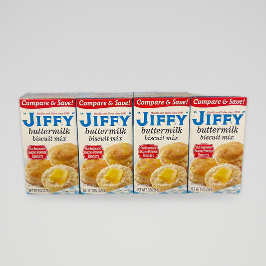 4 Boxes of Old Fashioned Jiffy Buttermilk Biscuit Mix, 8 oz