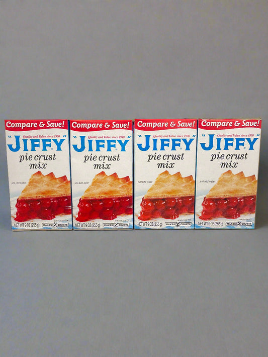 4 Boxes of America's Favorite Jiffy Pie Crust Mix, 9 oz
