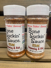 2 BOTTLES Bone Suckin’ Sauce Steak Seasoning & Rub 5.8 oz. Jar