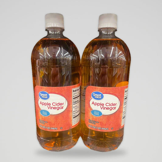 2 Bottles of Great Value Apple Cider Vinegar, 32 fl oz