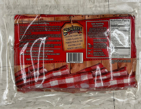Suncrest Farms Old Fashioned Cured Country Ham Pork Slices Biscuit Pieces
