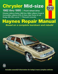 Repair Manual Book Dodge 600 Lancer Plymouth Caravelle