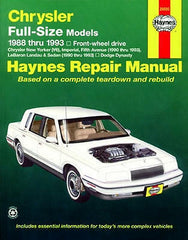 Repair Manual Book Dodge LeBaron Imperial Fifth Ave