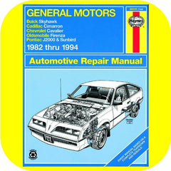 Repair Manual Book Firenza and Pontiac J-2000 & Sunbird