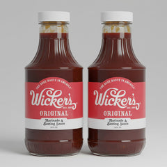 2 BOTTLES Wicker’s Original Marinade & Basting Sauce, 16 fl oz Bottle