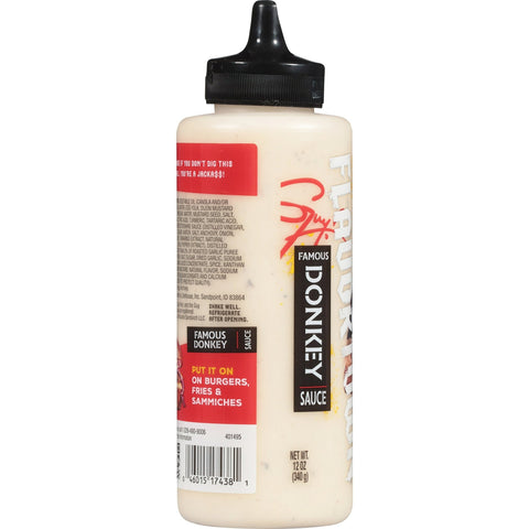 3 BOTTLES Guy Fieri's Flavortown  Famous Donkey Sauce 12 oz Burger Pizza