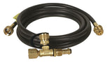 Propane 3 Port Supply Regulator Tee and Hose Trailer Camper RV Motorhome LP Gas