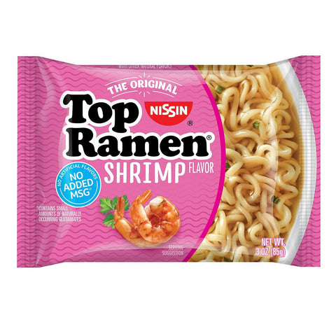 96 Packs Nissin Top Ramen Shrimp Flavor Oodles of Noodles Soup