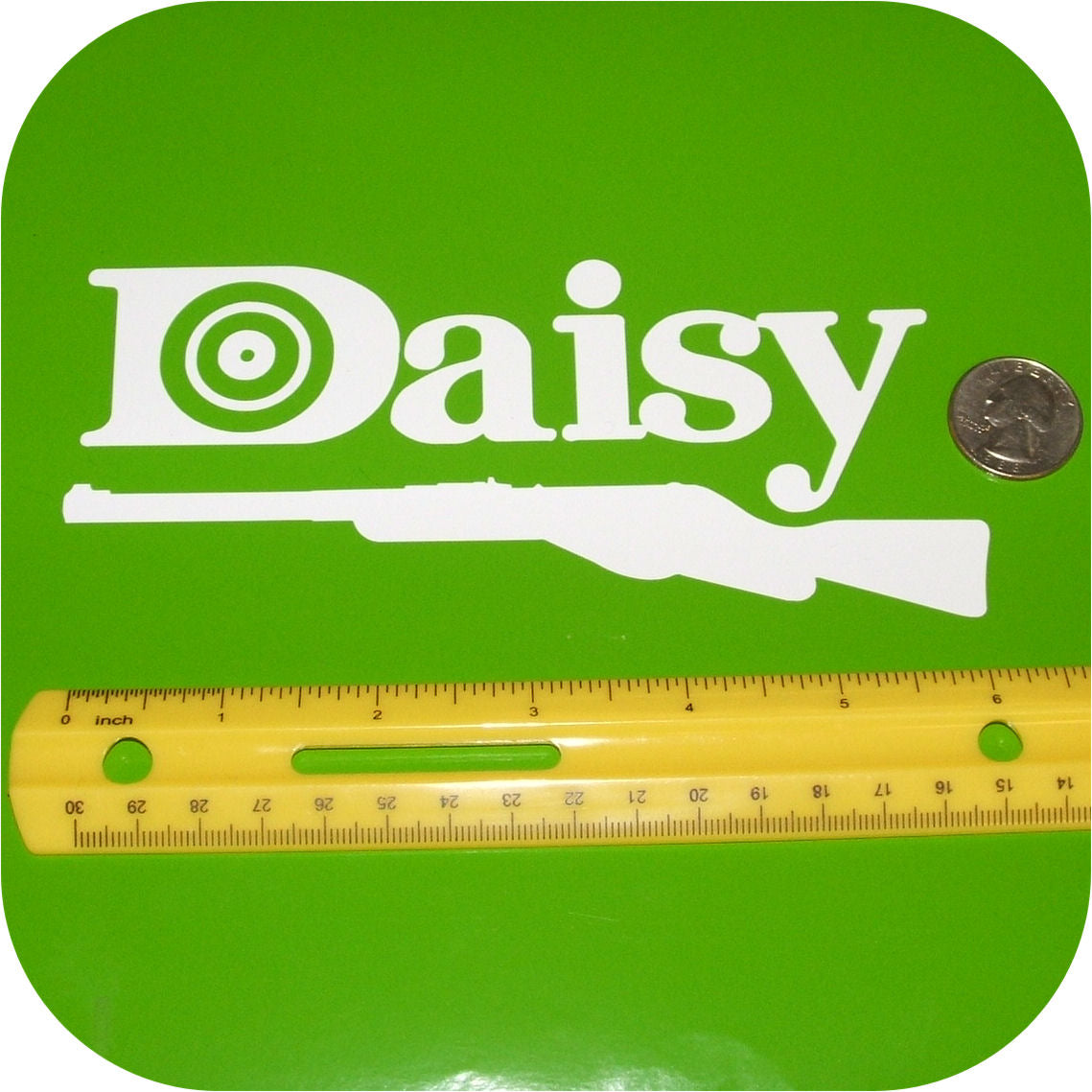 Daisy Vinyl Sticker BB Gun Red Ryder Pump Decal Pellet Pistol White-19410