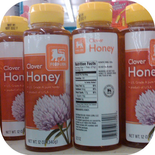 Food Lion Pure Clover Honey All Natural Grade A 12 Oz-0